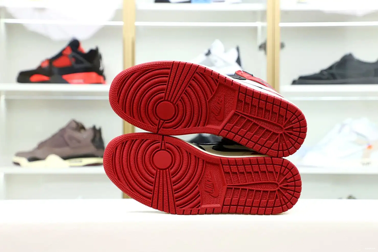 1 RETRO JORDAN 'BRED OG Kimikick AIR HIGH TOE' 0512
